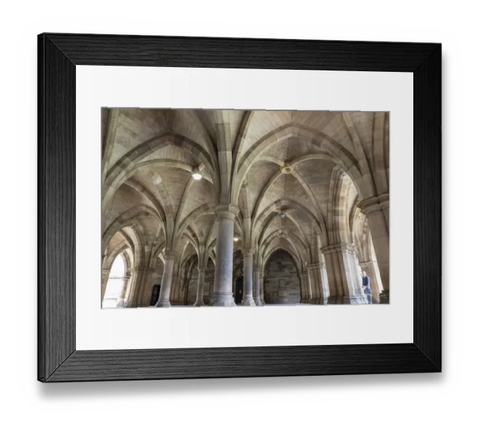 Framed Print : Old Cloisters. Glasgow University, Scotland