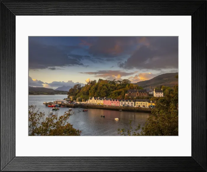Framed Print : Portree Habour. Portree is the Capital town on the Isle of Skye. Scotland Framed Print : Portree Habour. Portree is the Capital town on the Isle of Skye. Scotland