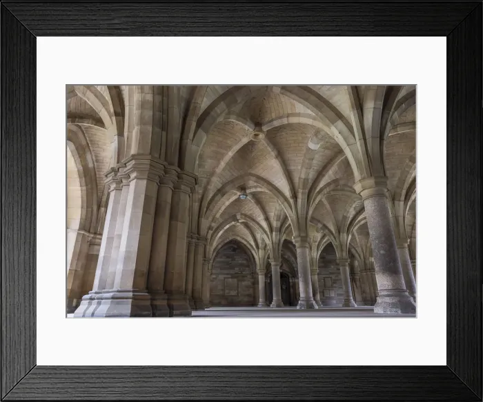 Framed Print : Old Cloisters. Glasgow University, Scotland Framed Print : Old Cloisters. Glasgow University, Scotland