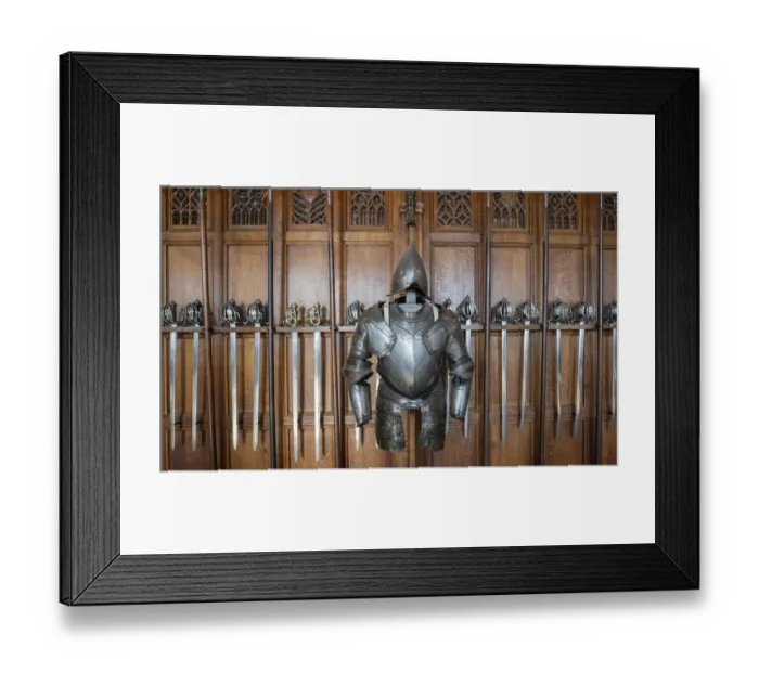Framed Print : Knights armor and weapons. Edinburgh Castle, Scotland Framed Print : Knights armor and weapons. Edinburgh Castle, Scotland