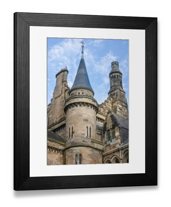 Framed Print : Eastern Section of Main Building. Glasgow University, Scotland Framed Print : Eastern Section of Main Building. Glasgow University, Scotland