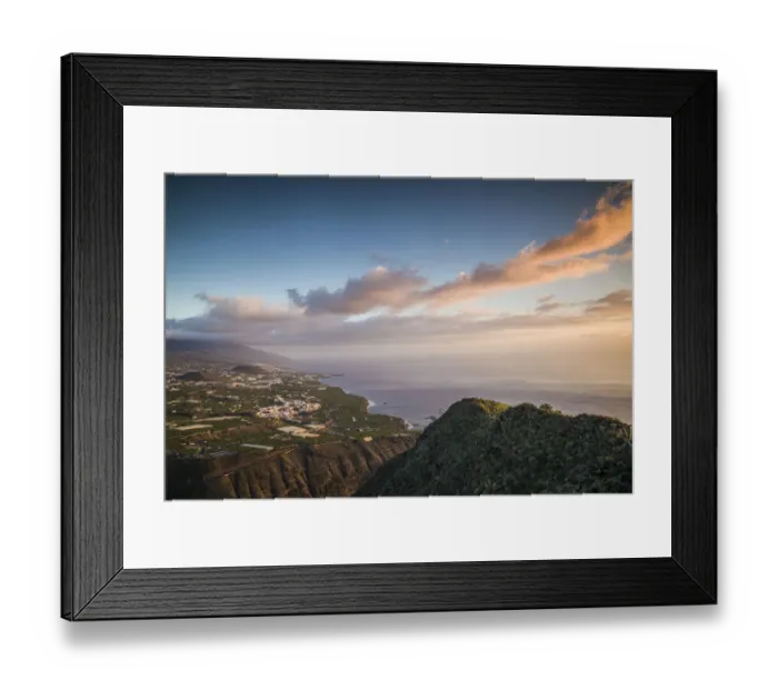 Framed Print : Spain, Canary Islands, La Palma Island, La Laguna, elevated city view from Mirador El Framed Print : Spain, Canary Islands, La Palma Island, La Laguna, elevated city view from Mirador El