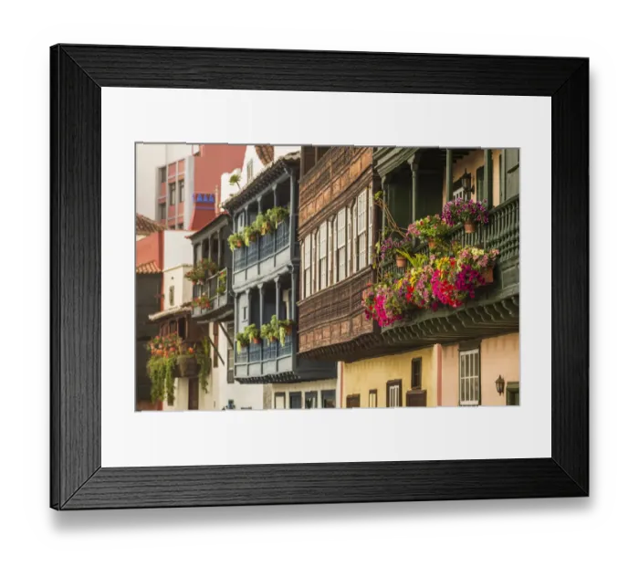 Framed Print : Spain, Canary Islands, La Palma Island, Santa Cruz de la Palma