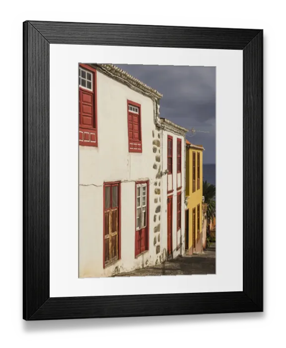 Framed Print : Spain, Canary Islands, La Palma Island, San Andres, village buildings Framed Print : Spain, Canary Islands, La Palma Island, San Andres, village buildings
