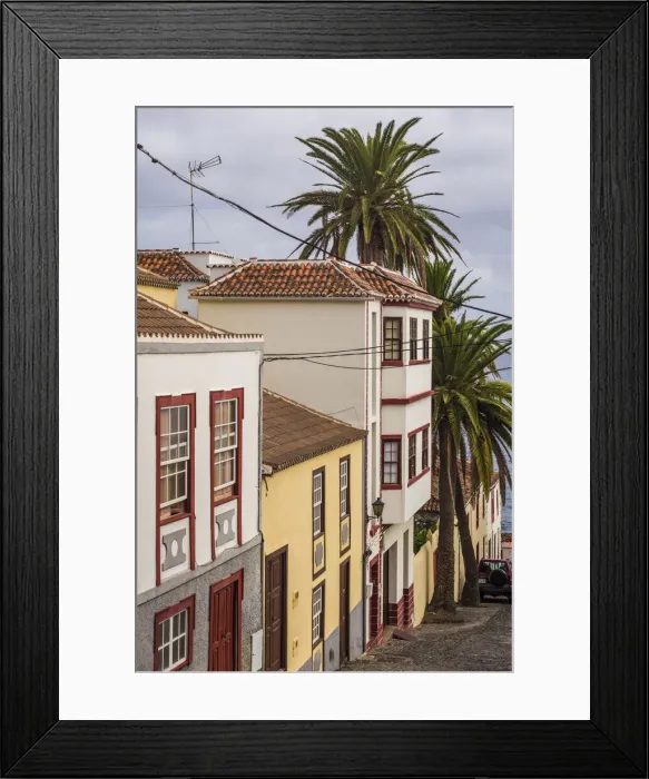 Framed Print : Spain, Canary Islands, La Palma Island, San Andres, village buildings Framed Print : Spain, Canary Islands, La Palma Island, San Andres, village buildings