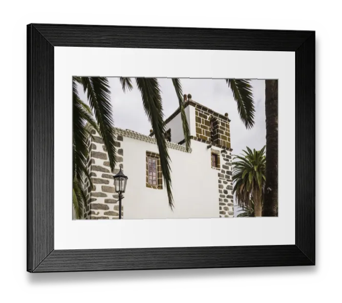 Framed Print : Spain, Canary Islands, La Palma Island, San Andres, Iglesia de San Andres church