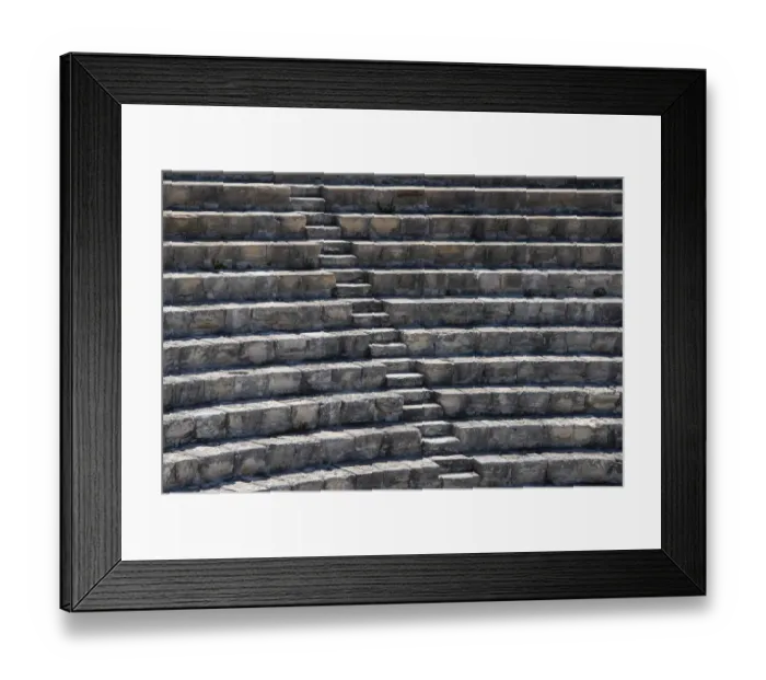 Framed Print : Cyprus, ancient archaeological site of Kourion. The Theatre, circa 2nd century BC Framed Print : Cyprus, ancient archaeological site of Kourion. The Theatre, circa 2nd century BC