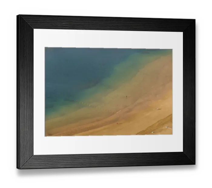 Framed Print : Spain, Canary Islands, Tenerife Island, San Andres, elevated view of San Andres Beach
