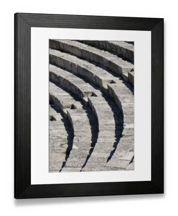 Framed Print : Cyprus, ancient archaeological site of Kourion. The Theatre, circa 2nd century BC Framed Print : Cyprus, ancient archaeological site of Kourion. The Theatre, circa 2nd century BC