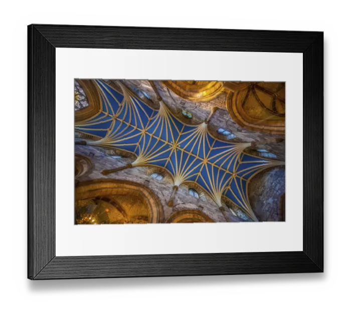 Framed Print : Scotland, Edinburgh. 12th century ceiling in St. Giles Cathedral