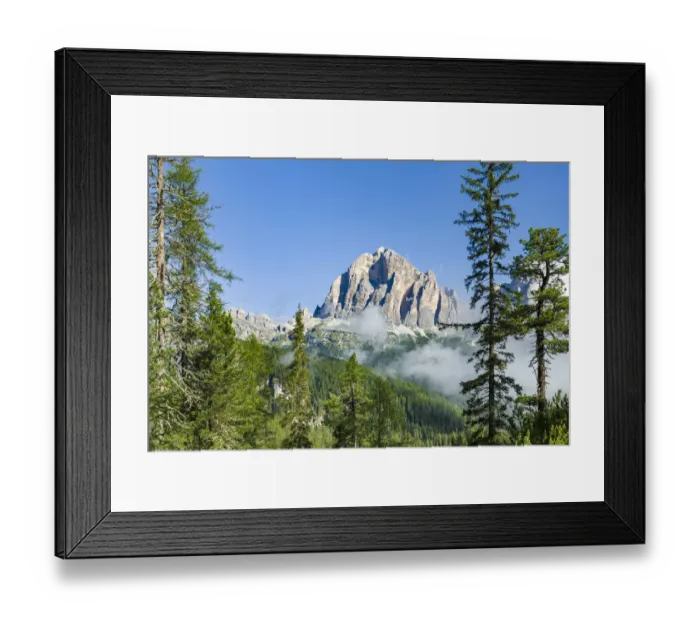 Framed Print : Tofana de Rozes, The Tofane are part of the UNESCO World Heritage Site the Dolomites