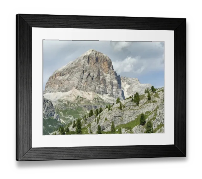 Framed Print : Tofana de Rozes in the Dolomites of Cortina d Ampezzo