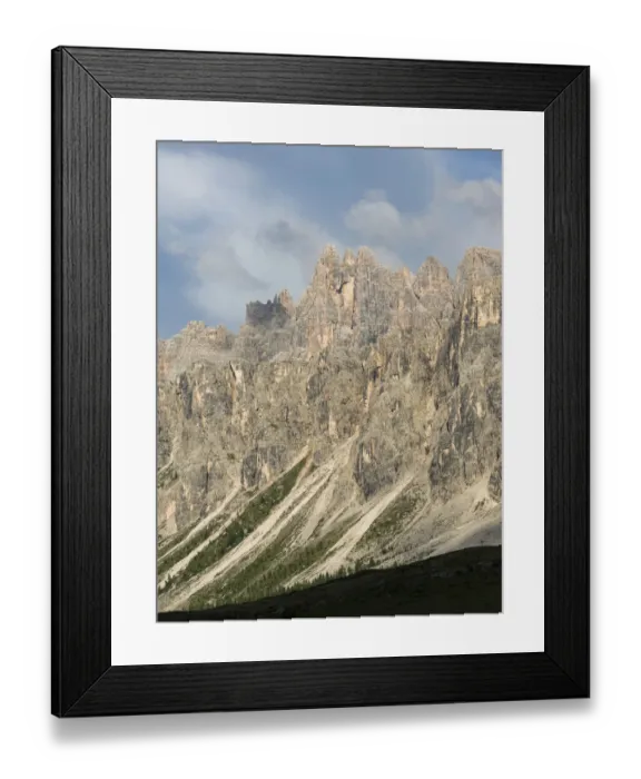 Framed Print : The Dolomites at Passo Giau, view of Croda da Lago, part of UNESCO World Heritage Site Framed Print : The Dolomites at Passo Giau, view of Croda da Lago, part of UNESCO World Heritage Site