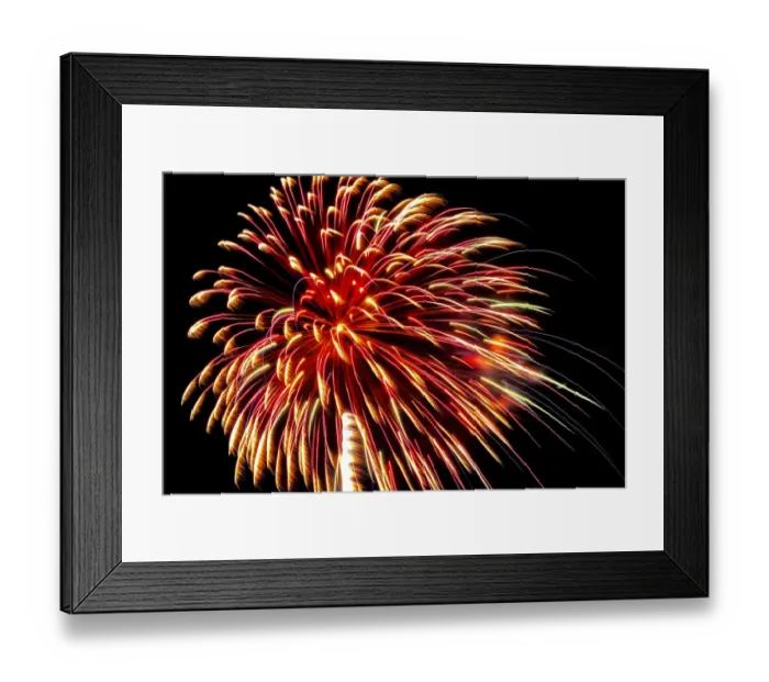 Framed Print : Independence Day fireworks, USA