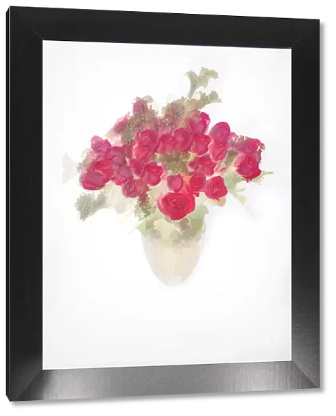 Abstract of bouquet of roses