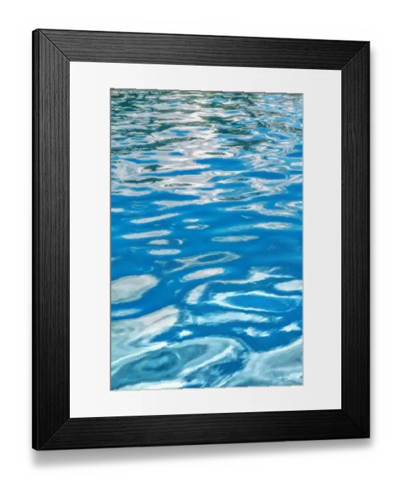 Framed Print : Abstract reflection on water ripples Framed Print : Abstract reflection on water ripples