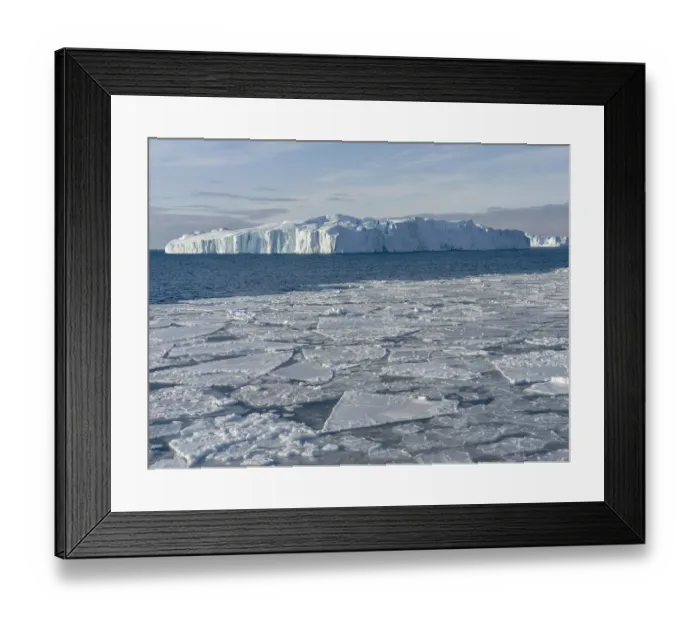 Framed Print : Winter at the Ilulissat Fjord, located in the Disko Bay in West Greenland