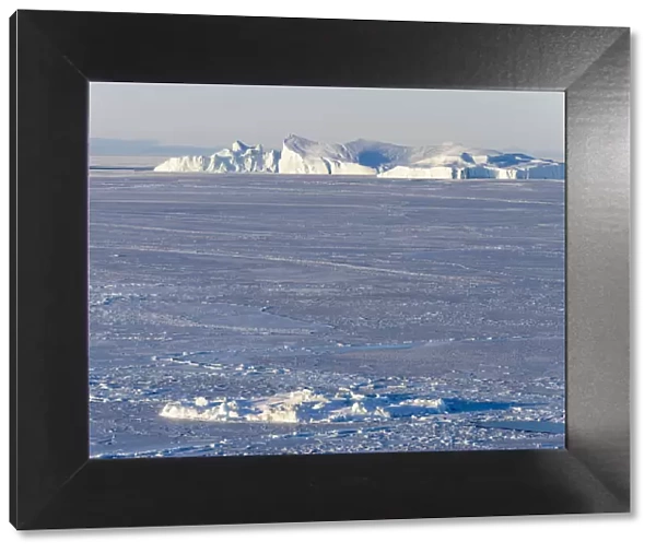 Winter at the Ilulissat Fjord, located in the Disko Bay in West Greenland