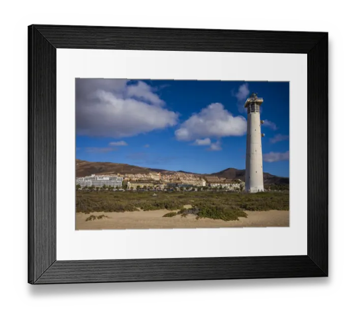 Framed Print : Spain, Canary Islands, Fuerteventura Island, Morro Jable, Faro de Morro Jable lighthouse Framed Print : Spain, Canary Islands, Fuerteventura Island, Morro Jable, Faro de Morro Jable lighthouse