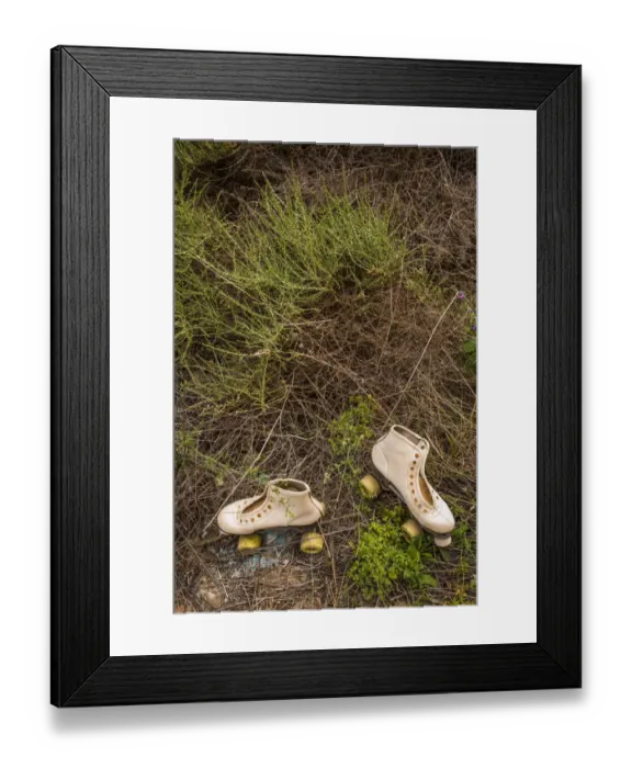 Framed Print : Spain, Canary Islands, Fuerteventura Island, Pajara, abandoned roller skates Framed Print : Spain, Canary Islands, Fuerteventura Island, Pajara, abandoned roller skates