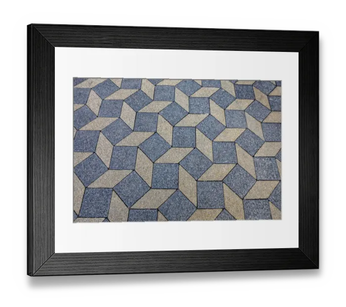 Framed Print : Slovenia, Ljubljana, Sidewalk Design
