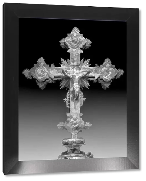 Montenegro, Kotor. Abstract of decorated orthodox Christian cross