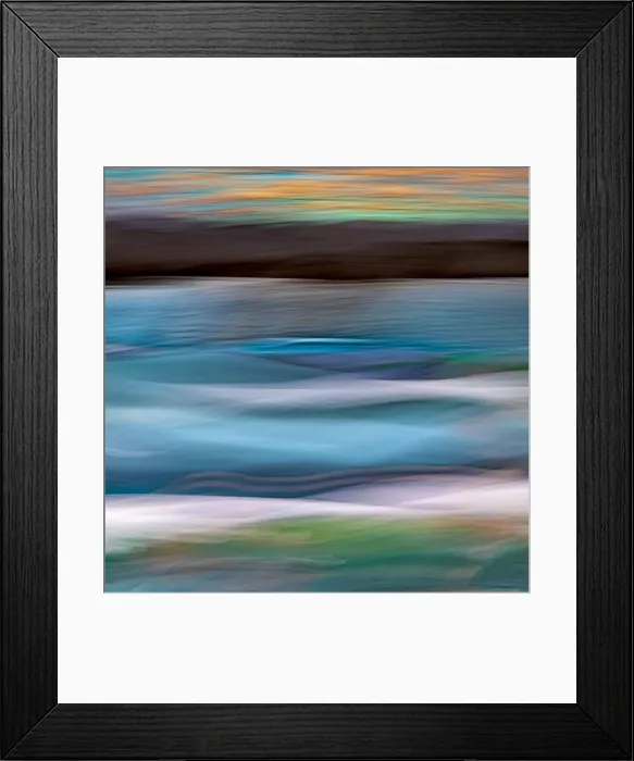 Framed Print : USA, Alaska, Juneau. Abstract of sunset on ocean. Credit as Framed Print : USA, Alaska, Juneau. Abstract of sunset on ocean. Credit as