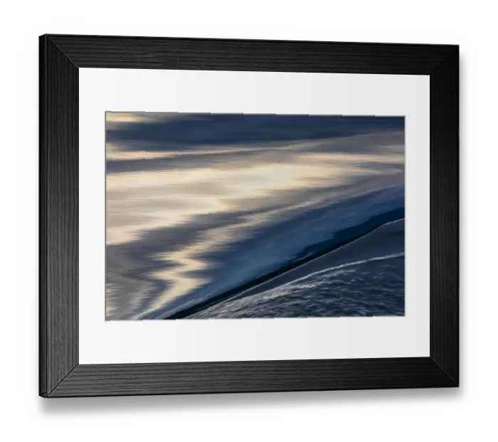 Framed Print : USA, Alaska, Chatham Strait. Boat wake in ocean. Credit as