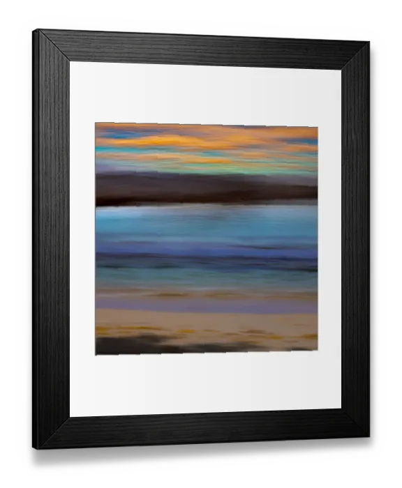 Framed Print : USA, Alaska, Juneau. Abstract sunset over ocean. Credit as Framed Print : USA, Alaska, Juneau. Abstract sunset over ocean. Credit as