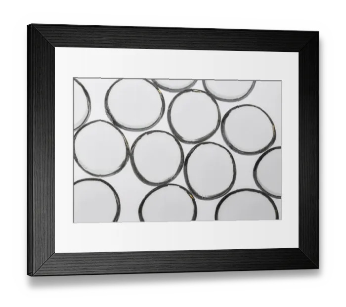 Framed Print : Clear Glass Pebbles with light