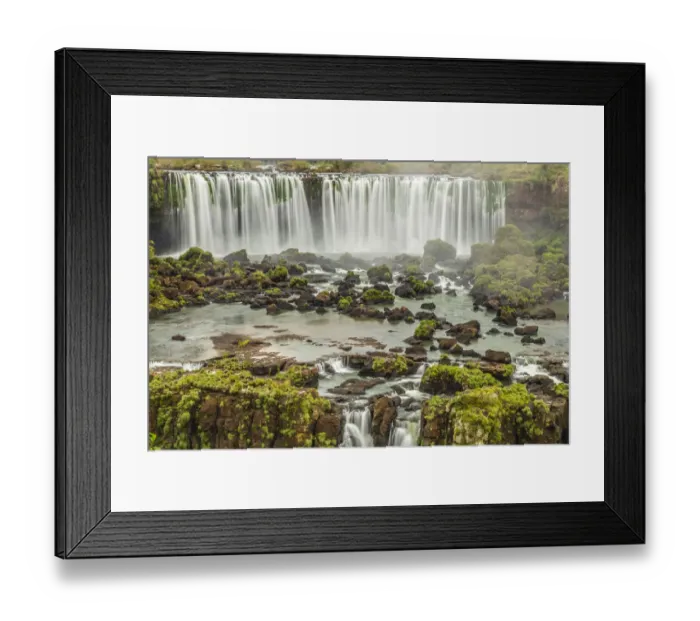 Framed Print : Brazil, Iguazu Falls. Landscape of waterfalls. Credit as Framed Print : Brazil, Iguazu Falls. Landscape of waterfalls. Credit as
