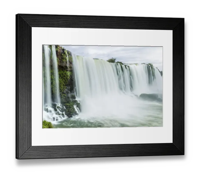 Framed Print : Brazil, Iguazu Falls. Landscape of waterfalls. Credit as Framed Print : Brazil, Iguazu Falls. Landscape of waterfalls. Credit as