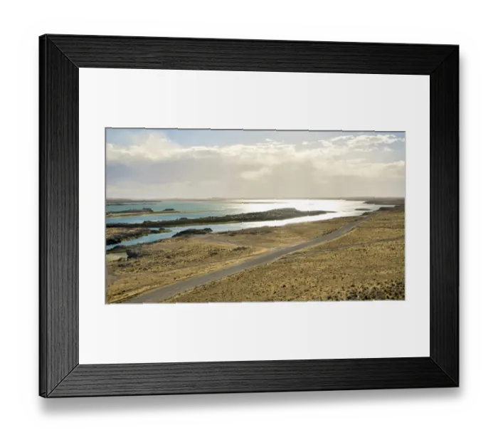 Framed Print : Argentina, Santa Cruz. Puerto Deseado, Deseado River estuary in low tide Framed Print : Argentina, Santa Cruz. Puerto Deseado, Deseado River estuary in low tide