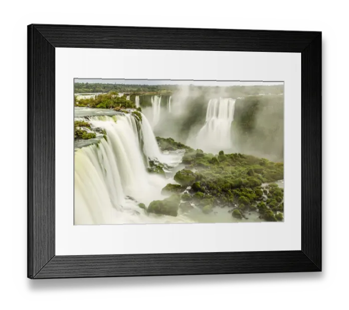 Framed Print : Brazil, Iguazu Falls. Landscape of waterfalls. Credit as Framed Print : Brazil, Iguazu Falls. Landscape of waterfalls. Credit as