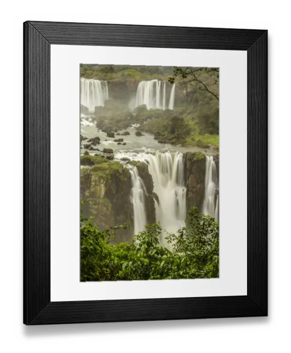 Framed Print : Brazil, Iguazu Falls. Landscape of waterfalls. Credit as Framed Print : Brazil, Iguazu Falls. Landscape of waterfalls. Credit as