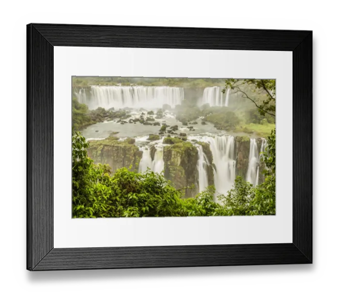 Framed Print : Brazil, Iguazu Falls. Landscape of waterfalls. Credit as Framed Print : Brazil, Iguazu Falls. Landscape of waterfalls. Credit as