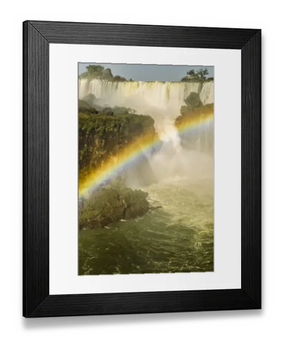 Framed Print : Brazil, Iguazu Falls. Landscape of waterfalls. Credit as Framed Print : Brazil, Iguazu Falls. Landscape of waterfalls. Credit as