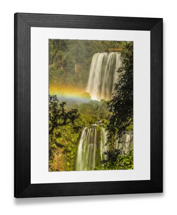 Framed Print : Brazil, Iguazu Falls. Landscape of waterfalls. Credit as Framed Print : Brazil, Iguazu Falls. Landscape of waterfalls. Credit as