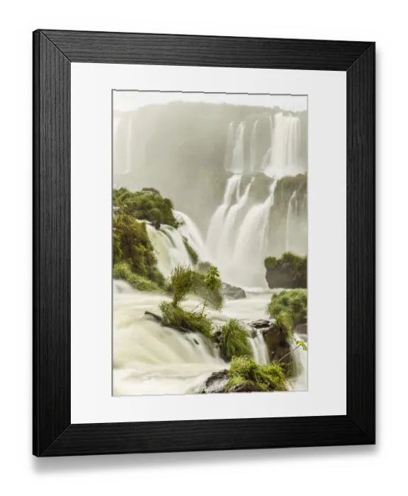 Framed Print : Brazil, Iguazu Falls. Landscape of waterfalls. Credit as Framed Print : Brazil, Iguazu Falls. Landscape of waterfalls. Credit as