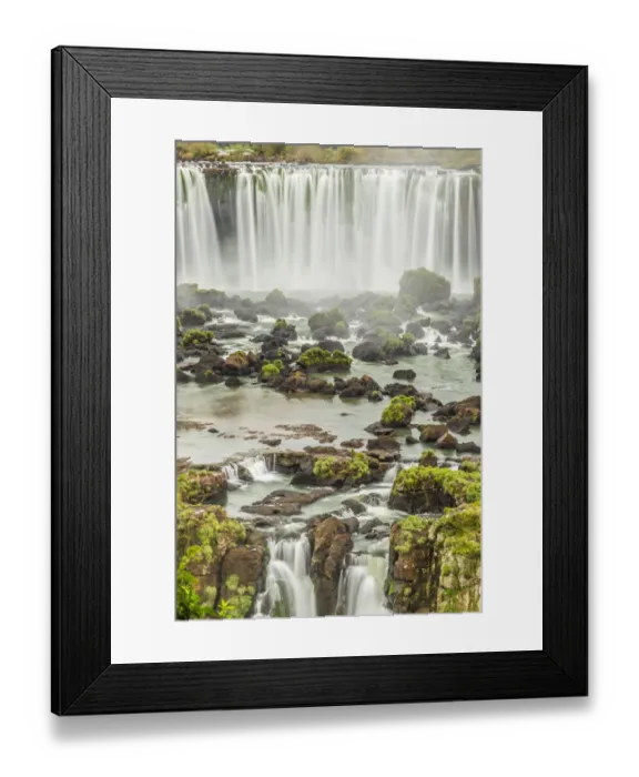 Framed Print : Brazil, Iguazu Falls. Landscape of waterfalls. Credit as Framed Print : Brazil, Iguazu Falls. Landscape of waterfalls. Credit as
