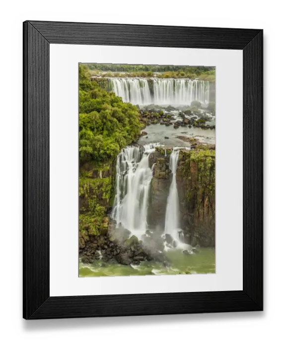 Framed Print : Brazil, Iguazu Falls. Landscape of waterfalls. Credit as Framed Print : Brazil, Iguazu Falls. Landscape of waterfalls. Credit as