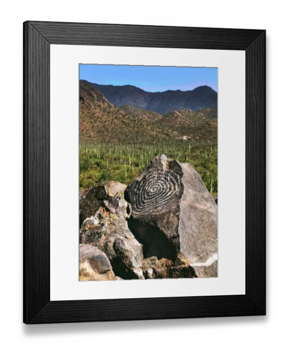 Framed Print : Signal Hill Petroglyphs, Arizona, USA Framed Print : Signal Hill Petroglyphs, Arizona, USA
