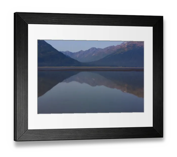 Framed Print : Cook Inlet, Alaska, bay and mountain reflection Framed Print : Cook Inlet, Alaska, bay and mountain reflection