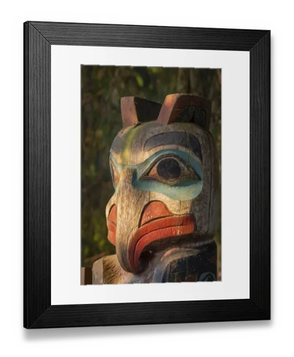 Framed Print : USA, Alaska, Sitka. Detail of totem pole at Sitka National Historical Park Framed Print : USA, Alaska, Sitka. Detail of totem pole at Sitka National Historical Park