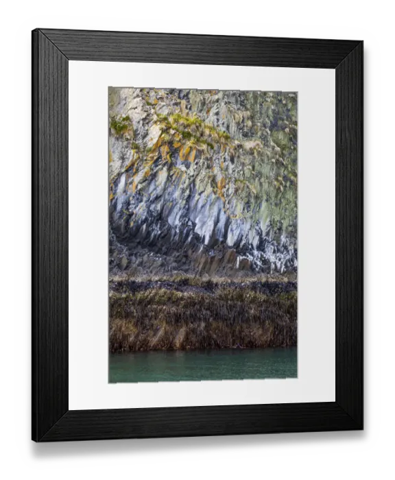 Framed Print : USA, Alaska, Sitka. Rocky cliffs of St. Lazaria Island. Credit as Framed Print : USA, Alaska, Sitka. Rocky cliffs of St. Lazaria Island. Credit as