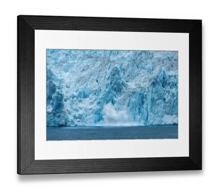 Framed Print : Calving glacier, LeConte Bay, Alaska, USA