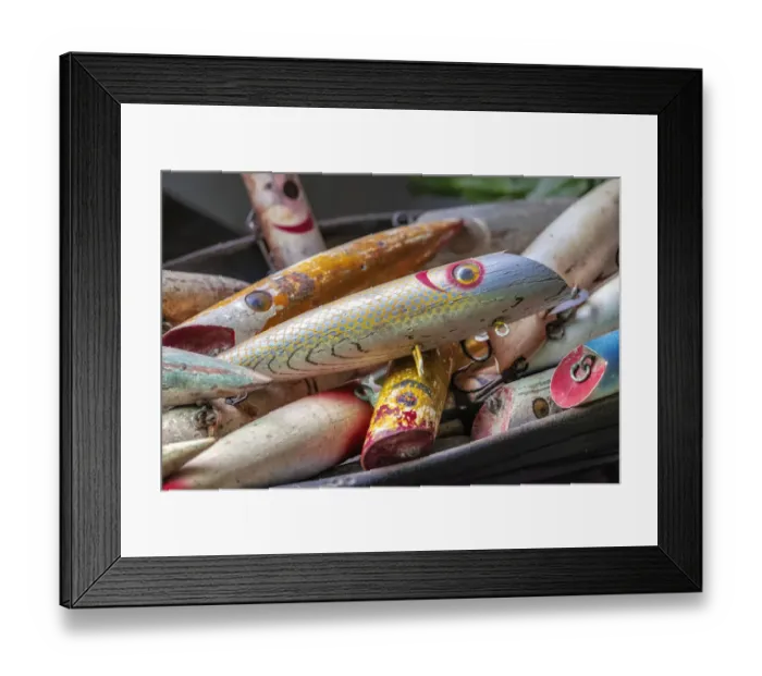 Framed Print : Antique fishing lure, Wrangell, Alaska, USA Framed Print : Antique fishing lure, Wrangell, Alaska, USA