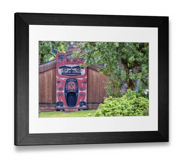 Framed Print : Tinglit clan house, Wrangell, Alaska, USA Framed Print : Tinglit clan house, Wrangell, Alaska, USA