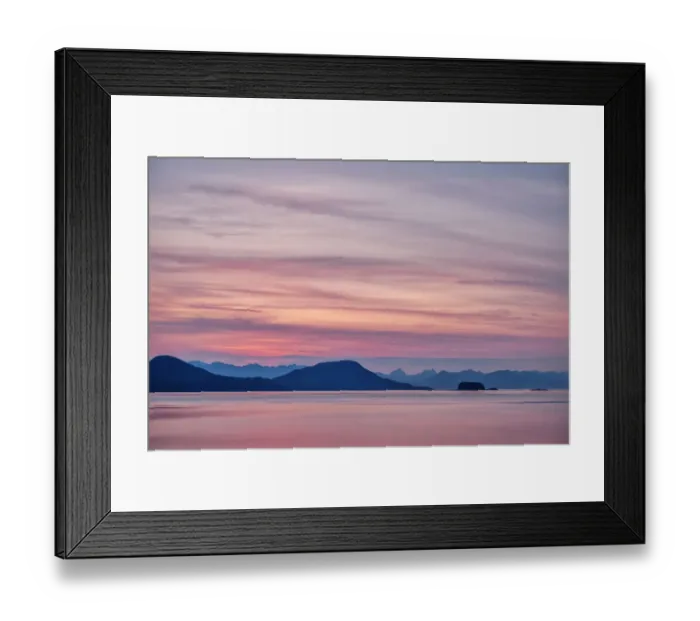 Framed Print : Sunset on Berners Bay, Juneau, Alaska Framed Print : Sunset on Berners Bay, Juneau, Alaska