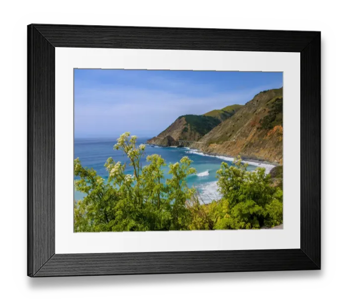 Framed Print : Big Sur Coastal Cliffs, California, USA Framed Print : Big Sur Coastal Cliffs, California, USA